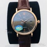 NRS Factory IWC Portofino Automatic 40 MM Ardoise Face Rose Gold Case Cal.35111 Men's Watch